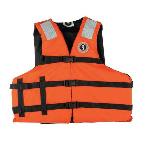 Mustang Survival Life Jacket,Universal,15.5lb,Foam,Orange MV3104T1-2-0-216