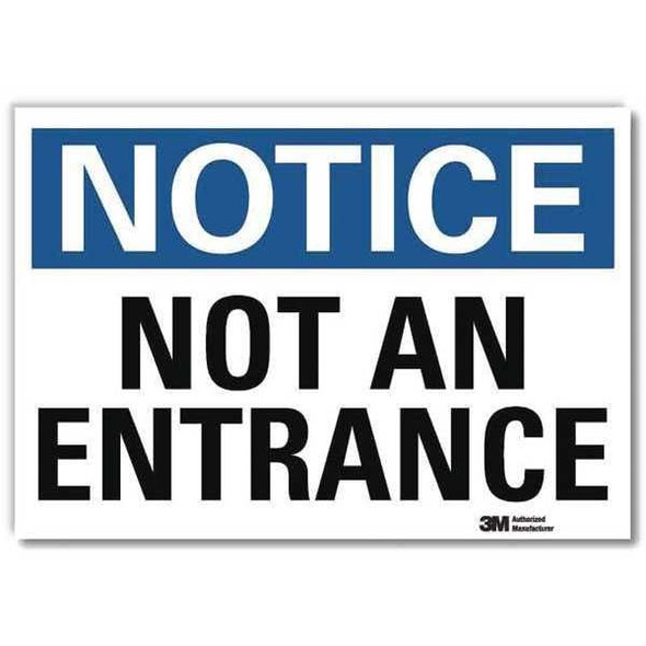 Lyle Notice Sign,10x14in,Reflective Sheeting U1-1043-RD_14X10