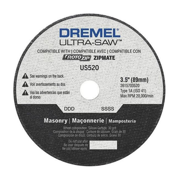 Dremel Cutting Wheel,Carbide,3-1/2 in. dia. US520-01