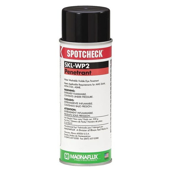 Magnaflux Dye Penetrant,Red,16 oz. SKL-WP2