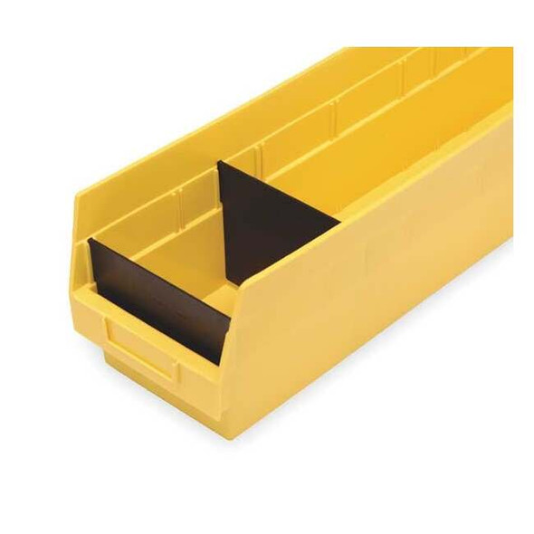 Plastic Divider, Black, 4 1/8 in L, 1/2 in H, 50 PK