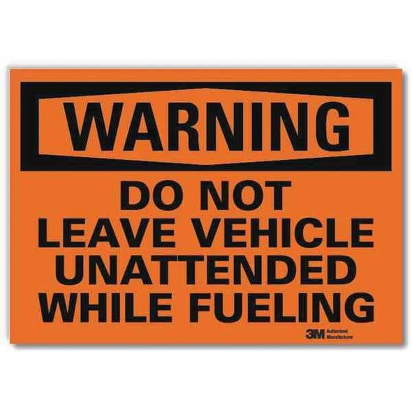 Lyle Warning Sign,10x14in,Reflective Sheeting U6-1060-RD_14X10