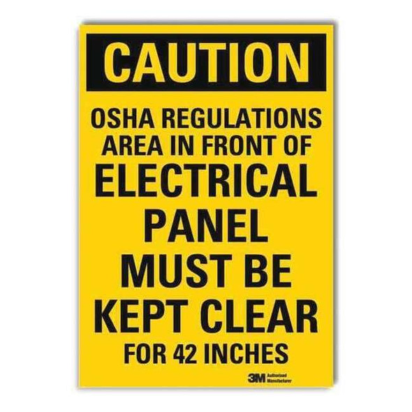 Lyle Caution Sign,10inx7in,Reflctv Sheeting U4-1573-RD_7X10