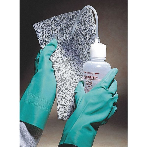 Justrite Dispensing Bottle,1 Qt.,White,Poly 14011