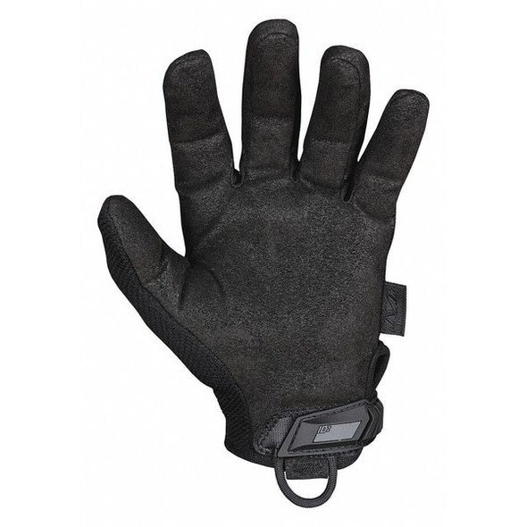 Tactical Glove, Synthetic Leather Palm, 7" Length, Hook-and-Loop Cuff, Full Finger, Tricot Lining