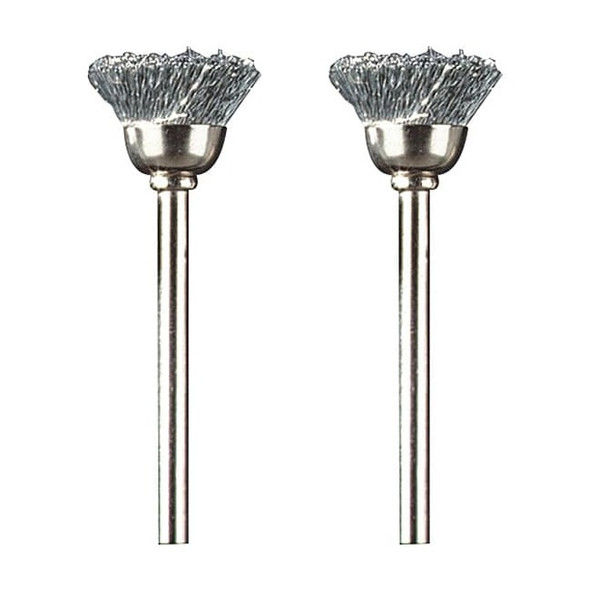 Dremel Carbon Steel Brush,1/2in. dia.,PK2 442-02