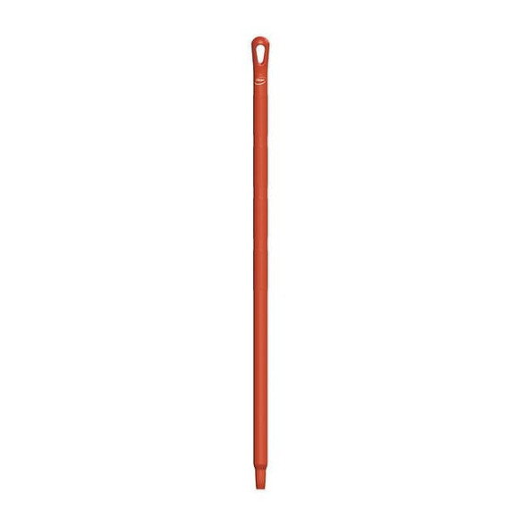 Vikan Color Coded Handle, 1 1/4 in Dia, Red, Polypropylene 29684