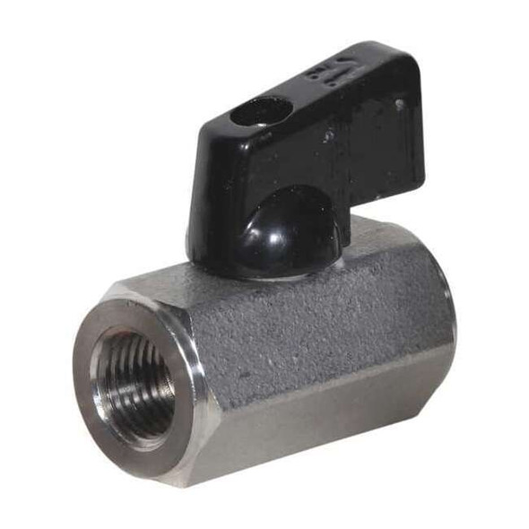 Manufacturer Varies 3/8" FNPT Stainless Steel Mini Ball Valve Inline G-SSMF-38NL