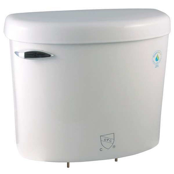 Liberty Pumps Toilet Tank, 1.28 gpf, Gravity Fed, Floor Mount, White AscentII-TW