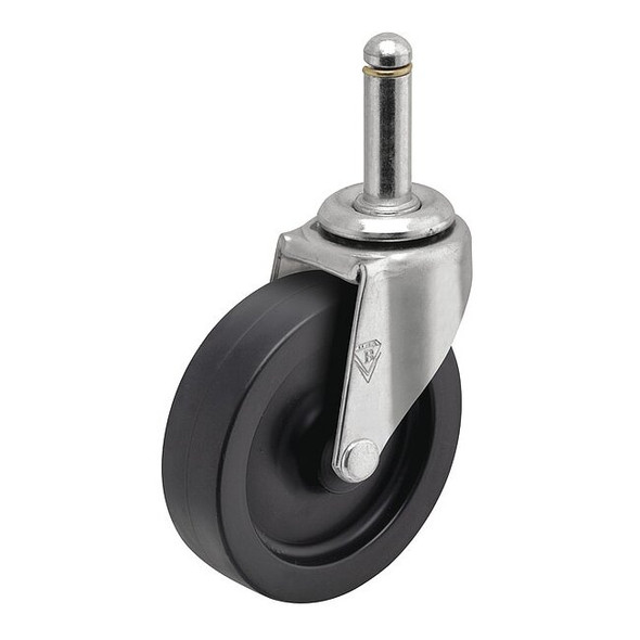 3" X 13/16" Non-Marking Polyolefin Swivel Caster, No Brake, Loads Up To 120 lb