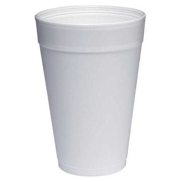 Dart Disposable Hot cup 32 oz. White, Foam, Pk500 32TJ32