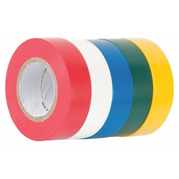 Gardner Bender Electrical Tape, Assorted Colors,PK5 GTPC-550