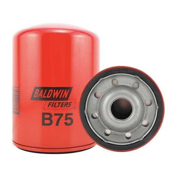 Baldwin Filters Spin-On,1-1/8" Thread ,5-27/32" L B75