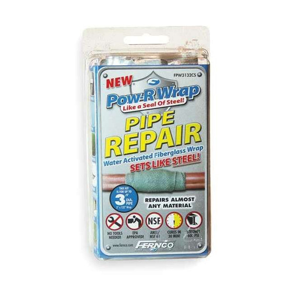 Fernco Fiberglass Repair Kit, 3 x 132 In, Gray FPW3132CS