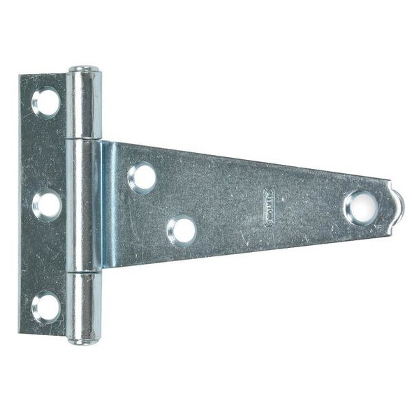 Tee Hinge, Steel, 27/32 in Leaf W x 2 1/4 in Leaf H, zinc plated