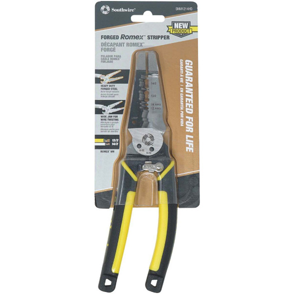 Southwire 8 In. 12/2 AWG & 14/2 AWG Forged Wire Stripper 65028240