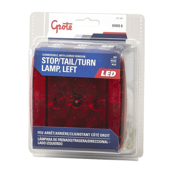 Grote Stop/Tail/Turn Light,LED,Red 51972-5