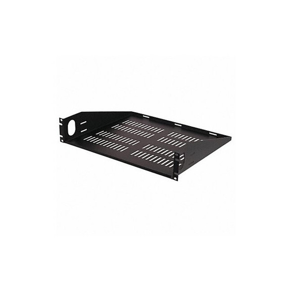 Video Mount Products Vented Rack Shelf,2 Space,For 18C875 ER-S2UV