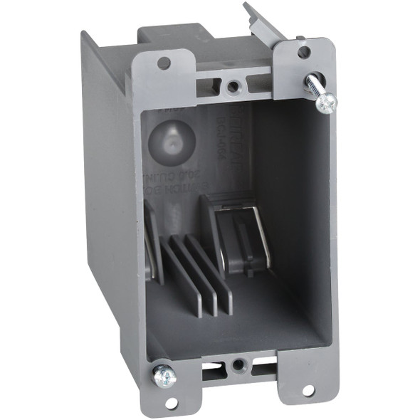 1-Gang PVC Molded Old Work Wall Electrical Box, 20 Cu. In. BCJ-064