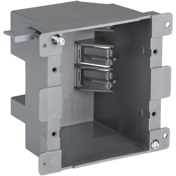 2-Gang PVC Molded Old Work Wall Electrical Box, 25 Cu. In. BCJ-008