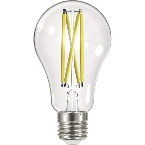 Satco Nuvo 100W Equivalent Warm White A19 Medium Clear LED Light Bulb (4-Pack)