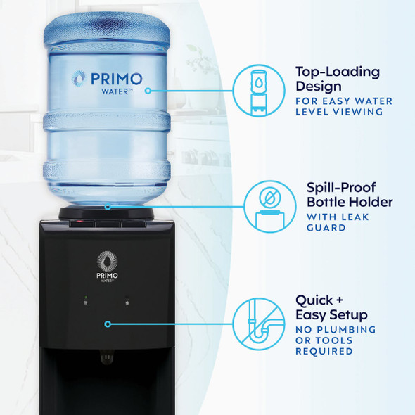 Primo Water Residential/Commercial 3/5 Gal. Hot/Cold Top Loading Water Dispenser Primo Water Residential/Commercial 3/5 Gal. Hot/Cold Top Loading Water Dispenser