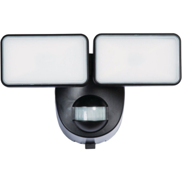 Heath Zenith Black 400 Lm. LED Motion Sensing/Dusk-To-Dawn Battery Operated Security Light Fixture