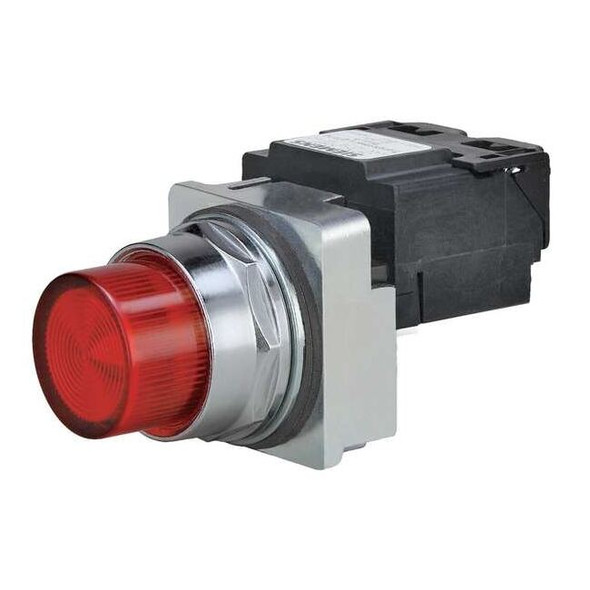 Siemens Pilot Light Complete, LED, 120V, 30mm, RD 52PL4G2XB