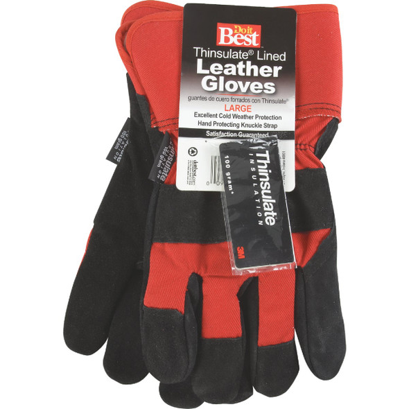 Do it Best Men's XL Leather Winter Work Glove 750882 750882