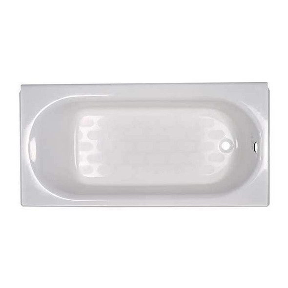 Recess Bath, 60 in L, 30 in W, White, Americast(R), Left