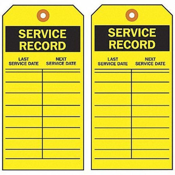 Manufacturer Varies Tag, Inspection, Polyester, 3 in H x 5 3/4 in W, White, Rectangle, 10 PK 9E220