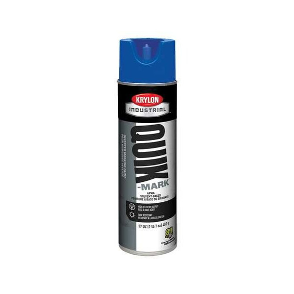 Inverted Marking Paint, 17 oz., Apwa Blue, Solvent -Based
