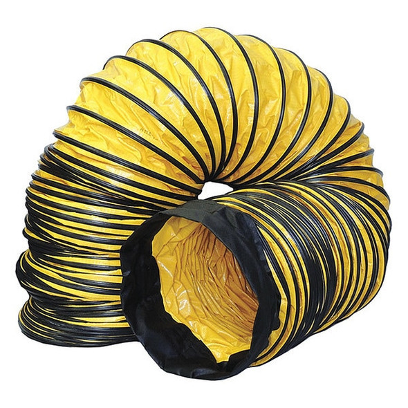 Americ Ventilation Duct,12 in x 25 ft,Blk/Ylw AM-DS1225 Americ Ventilation Duct,12 in x 25 ft,Blk/Ylw AM-DS1225