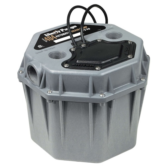 Sink Drain Pump System, 1/3 hp HP, 5 A Amps, 4.3 gal, 38 gpm Flow Rate at 5 Ft of Head, 110V AC