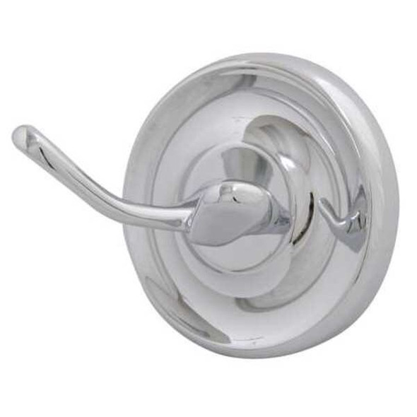Taymor Bathroom Hook,2 Hook,2-1/2In D,Chrome 04-7902