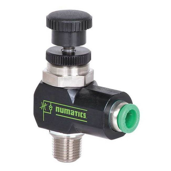 Numatics Flow Control Valve, Knob, 175 psi 2FPTN12