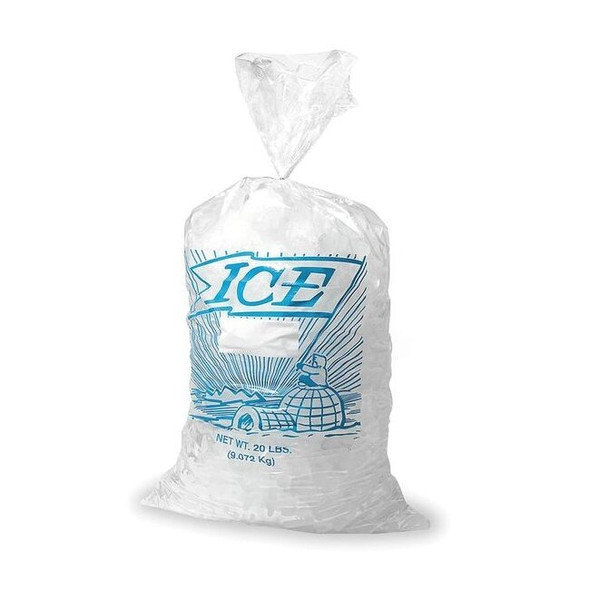 Manufacturer Varies Unprinted Ice Bags,25 lb,30 in,PK500 3CUE1