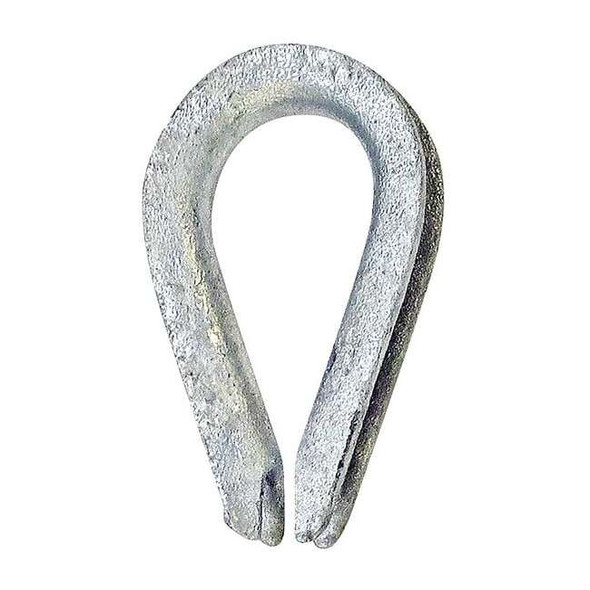 Crosby Wire Rope Thimble,3/16in Rope dia.,Steel 1037274