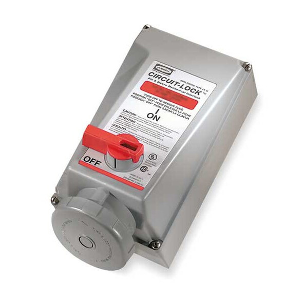 WT Mch Intrlk Dvc,3P4W,60 A,480V AC,30hp