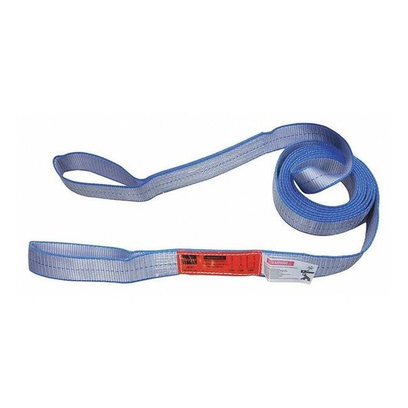 Dayton Web Sling, Type 3, 2 ft L, 2 in W, Polyester, Gray 35XG65