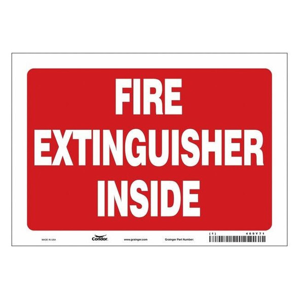 Condor Safety Sign,10" W,7" H,0.004" Thickness 469Y71