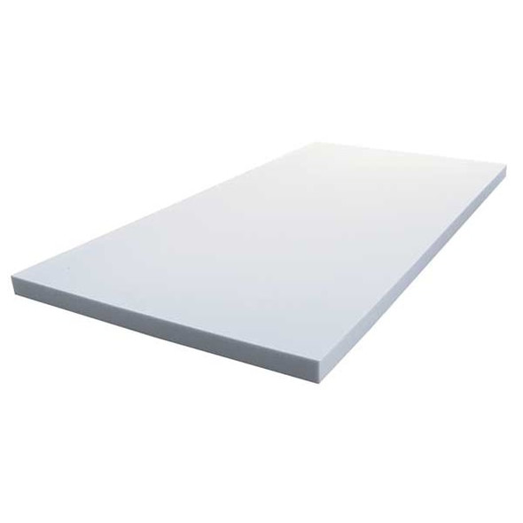 Insulation Sheet, Melamine Foam, 24 in x 48 in, 2 in Wall, Light gray
