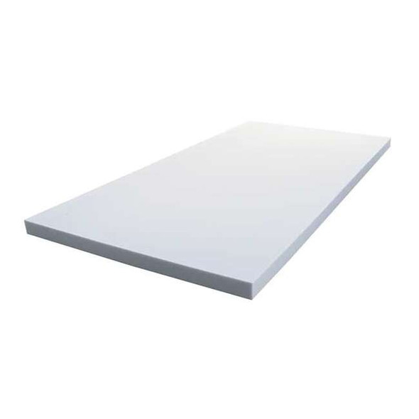 Insulation Sheet, Melamine Foam, 24 in x 48 in, 2 in Wall, Light gray