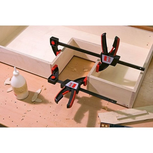 Bessey 24" Bar Clamp, Plastic Handle and 3 1-2 in Throat Depth EZS60-8