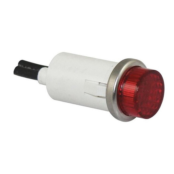 Manufacturer Varies Raised Indicator Light,Red,12V 20C844