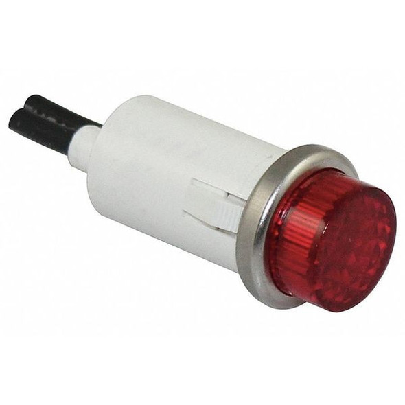 Manufacturer Varies Raised Indicator Light,Red,12V 20C844