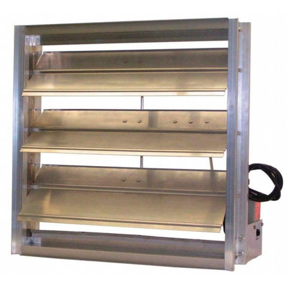 Dayton Flanged Frame Motorized Damper,100-240V 5NKK3