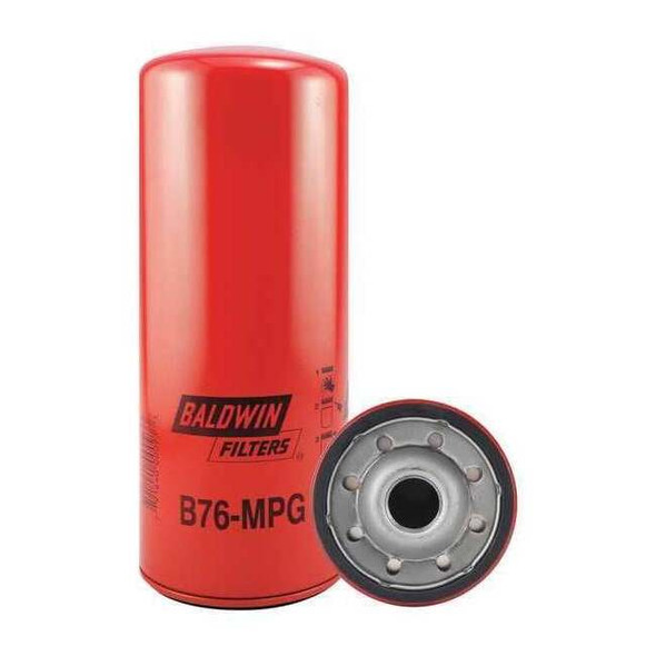 Baldwin Filters Spin-On,1-1/8" Thread ,10-7/16" L B76MPG