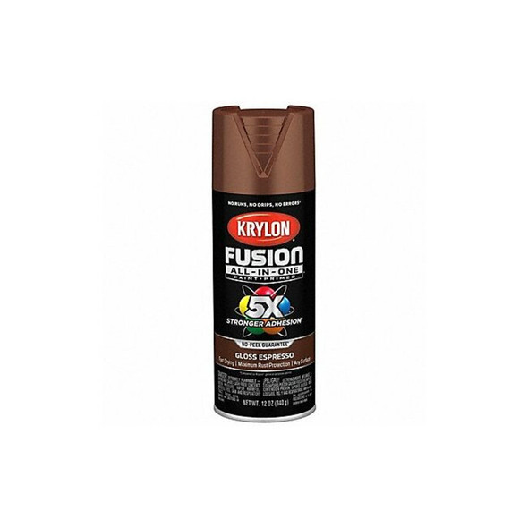 Rust Preventative Spray Paint, Leather Brown, Gloss, Solvent, 12 oz