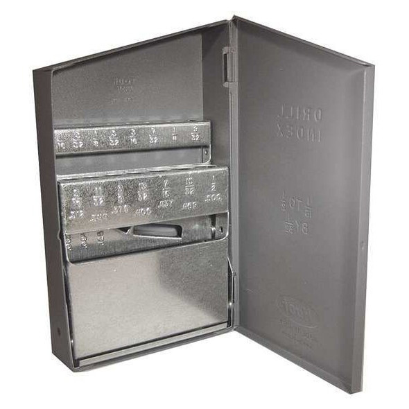 Huot Drill Bit Case,Jobber Length,Steel 10350